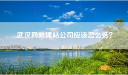 武汉网站建站公司应该怎么选？