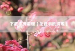 下载手机清理（免费手机清理）