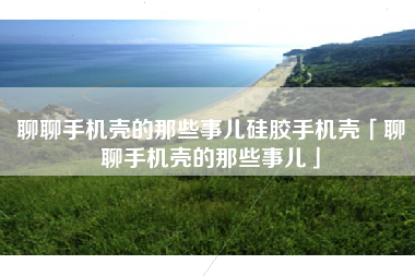 聊聊手机壳的那些事儿硅胶手机壳「聊聊手机壳的那些事儿」