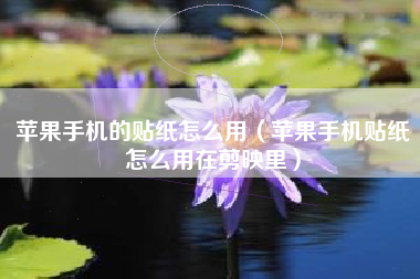 苹果手机的贴纸怎么用（苹果手机贴纸怎么用在剪映里）