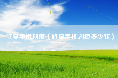 修复手机划痕（修复手机划痕多少钱）