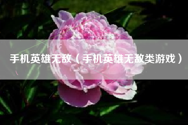 手机英雄无敌（手机英雄无敌类游戏）