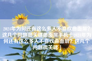 2024年为何还有这么多人不喜欢曲面屏？这几个问题很关键曲面屏手机「2024年为何还有这么多人不喜欢曲面屏？这几个问题很关键」